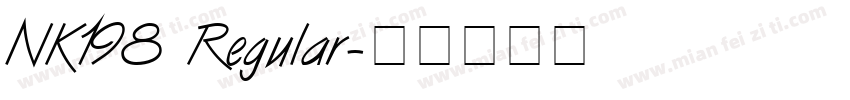 NK198 Regular字体转换